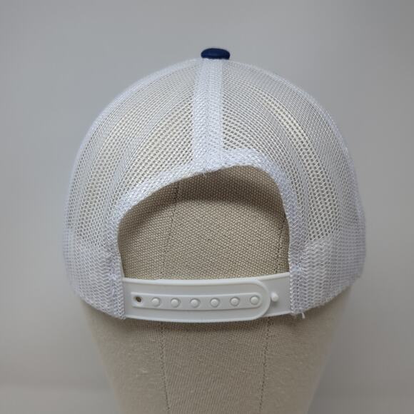 Camping World Snapback Trucker Hat Blue One Size Embroidered Outdoor - Picture 6 of 8